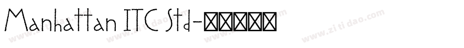 Manhattan ITC Std字体转换